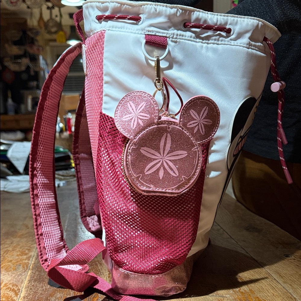 Pink and White Backpack - Picture 5 of 5